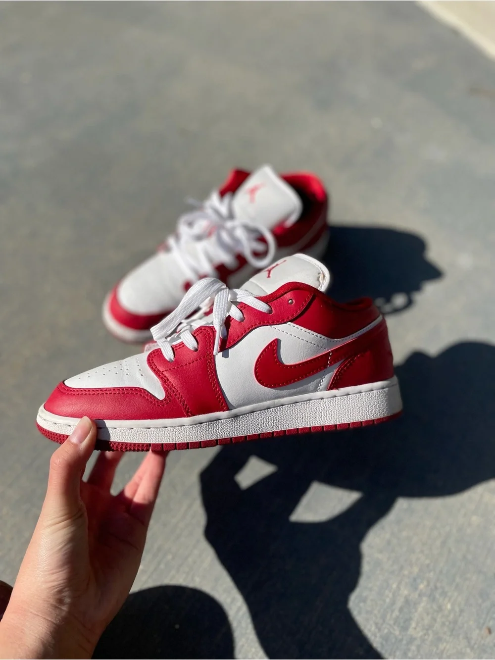 Gym red air jordan 1 low GS